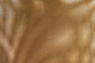 Close Up Texture Background of Bronze Polyester Fabric