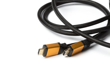  HDMI cable isolated on a white background