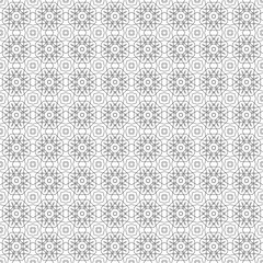 Coloring book page for adult, anti stress coloring. Seamless pattern design. Decorative abstract geometric background in black and white colors