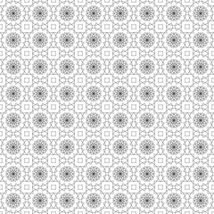 Coloring book page for adult, anti stress coloring. Seamless pattern design. Decorative abstract geometric background in black and white colors
