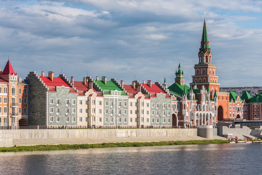 Yoshkar-Ola city The Embankment Bruges. Russia 