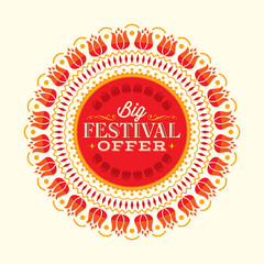 sale shopping background and label for business promotion