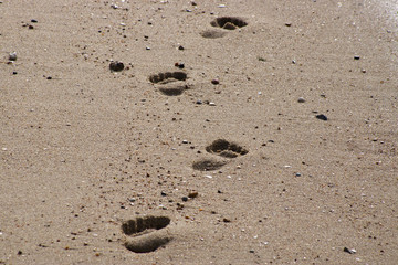 Spuren im Sand