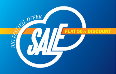 sale shopping background and label for business promotion