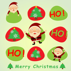 Cartoon Santa Claus Christmas Greeting Card