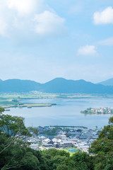 Naklejka na ściany i meble 滋賀, 西の湖周辺の風景