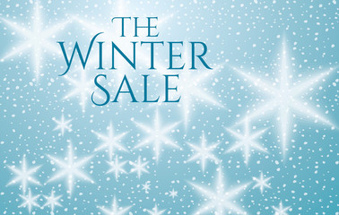 Winter creative business promotional vector.