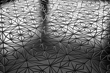 Decorative steel flooring diagona view