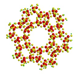 Molecular structure of zeolite