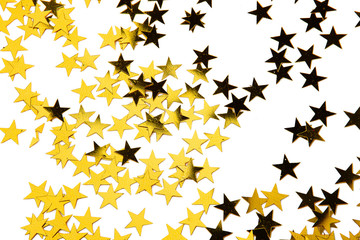 gold stars on white background