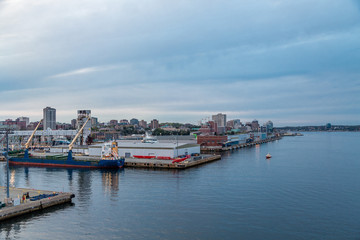 Fototapeta na wymiar Halifax Harbor at Dusk