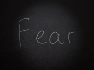Handwritten word "Fear"