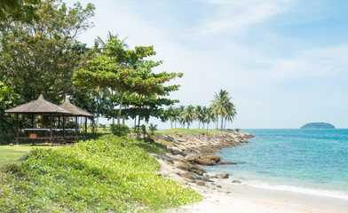 동남아시아이 이국적인 해변