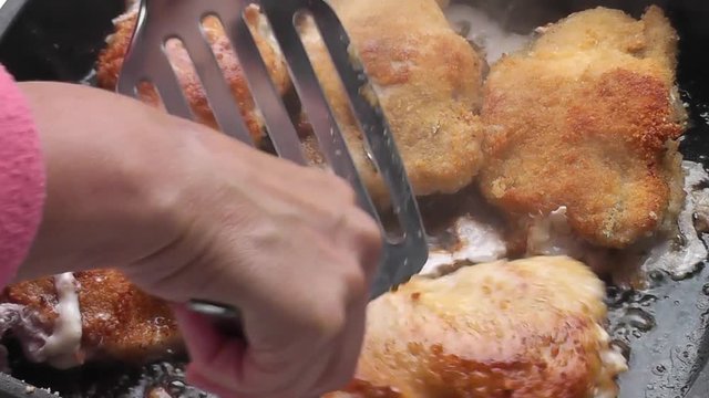 Cordon Bleu in der Pfanne