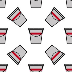 Fishing flat icon pattern