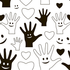 Fototapeta premium Friendship day pattern