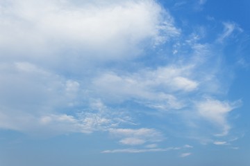 Blue sky and Cloud ,The vast blue sky and Soft Cloud
