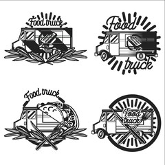 Vintage Food truck emblems