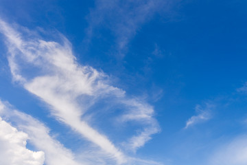 Obraz premium Blue sky with clouds background