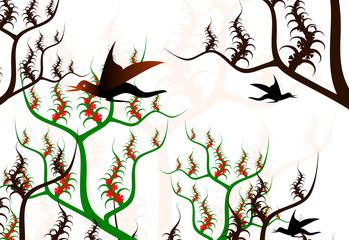 Background with natural motives