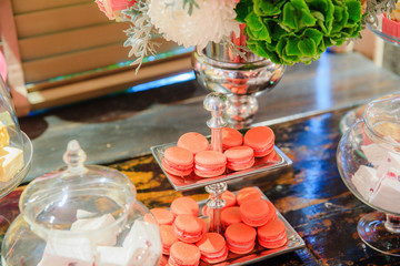 Luxury cookies on candy bar