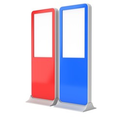 LCD Screen Stand red and blue