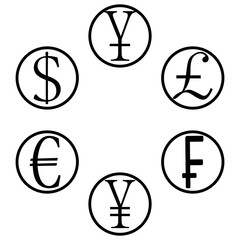 Currency basket icons
