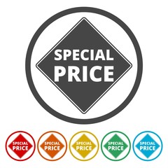 Special price circle icon 