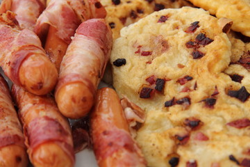 Leckere Schinkenpfannenkuchen