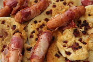 Leckere Schinkenpfannenkuchen