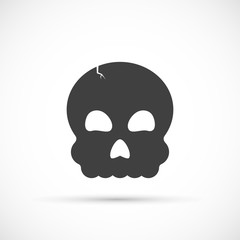 Halloween skull icon