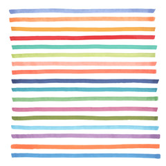 Color banners drawn with japan markers. Stylish elements for design. Vector marker stroke