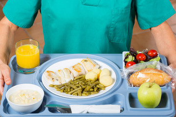 Meal tray of a hospital - 123117870
