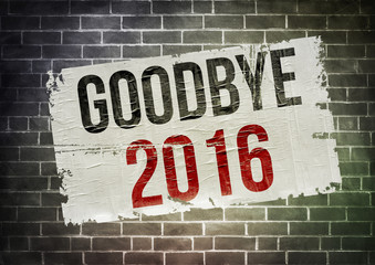 Fototapeta premium goodbye 2016