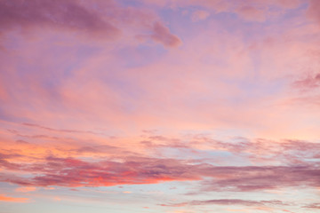 Fototapeta premium Beautiful colors sunset clouds