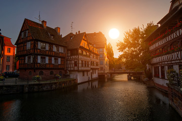 Fototapeta premium Strasbourg Sunset