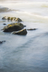 Small river in the autumn season