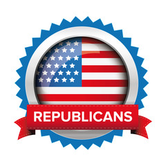 Republicans election badge