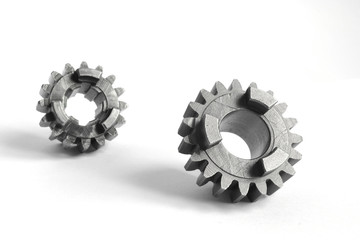 Two metal gears