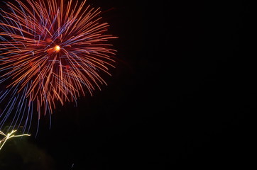 Fototapeta premium fireworks_Red_Japan