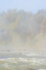 Small river in the autumn season