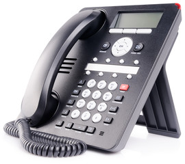 IP hone set over white