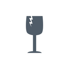 Obraz premium Fragile icon illustration