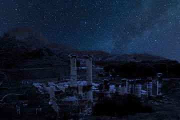 Artemis temple under the stars