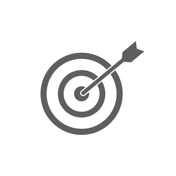 Dart in the bullseye area of a dartboard