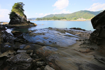 高知県土佐清水市　竜串海岸　千畳敷き