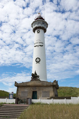 Leuchtturm J.C.J. van Speijk in Egmond aan Zee in Nordholland, Niederlande