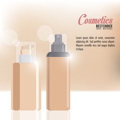 cosmetic concept with icon design, vector illustration 10 eps graphic.