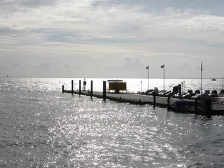 Obraz premium Hochwasser am Jadebusen