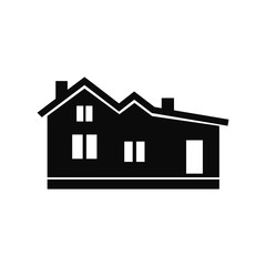 public building icon vector